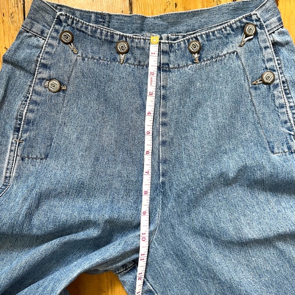 Vintage Y2K 90s LEI Sailor Button Front High Waisted Jeans Juniors Size 9 EUC - Picture 9 of 10